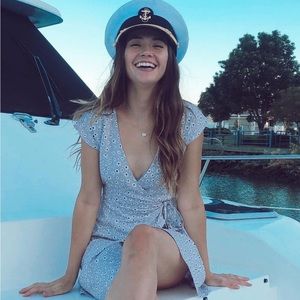 Purple dress with flowers!